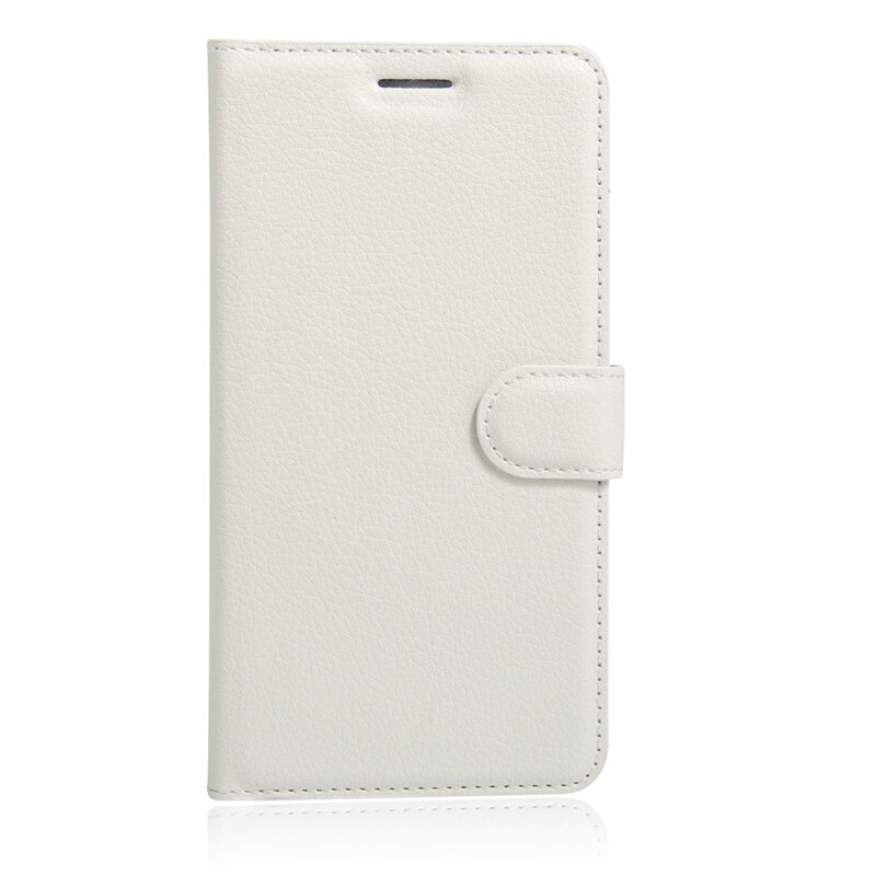 Funda trasera de cuero PU de lujo para ZTE A510 funda para ZTE Blade A510 A 510 funda protectora abatible bolsa de piel con ranuras: Marfíl