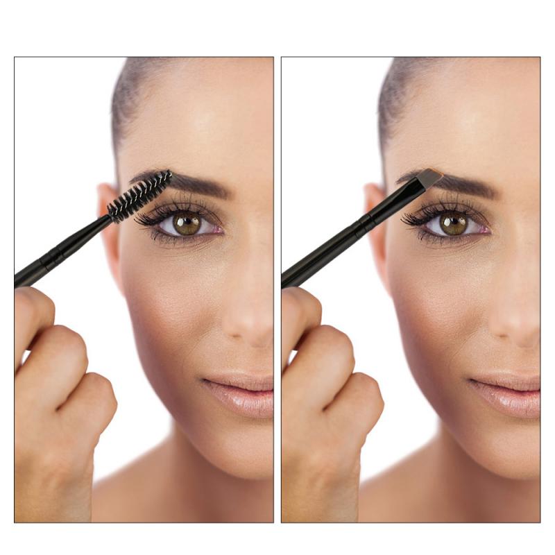 Pinceau à Mascara à Double tête noir pinceaux De maquillage ensemble De pinceaux De maquillage Kit De cils De Pincel De Maquiagem TSLM1