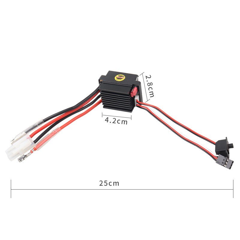 Moottorin nopeudensäädin 1 kpl 6-12v esc 320a harjattua moottorin nopeudensäädintä rc laivoille ja veneille rc auton harrastusnopeuden säädin
