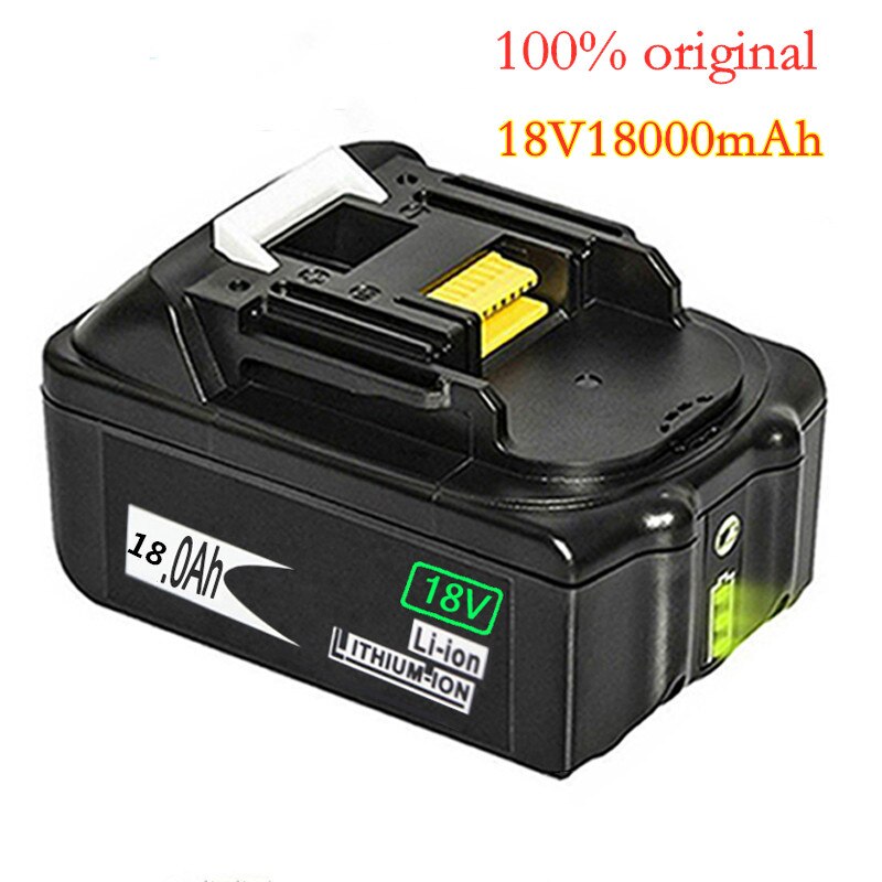 2Pcs 18V18000mAh 18.0Ah Rechargeablefor Makita Power Tools Batterij Met Led Li-Ion Vervangende Lxt BL1860B BL1860 BL1850