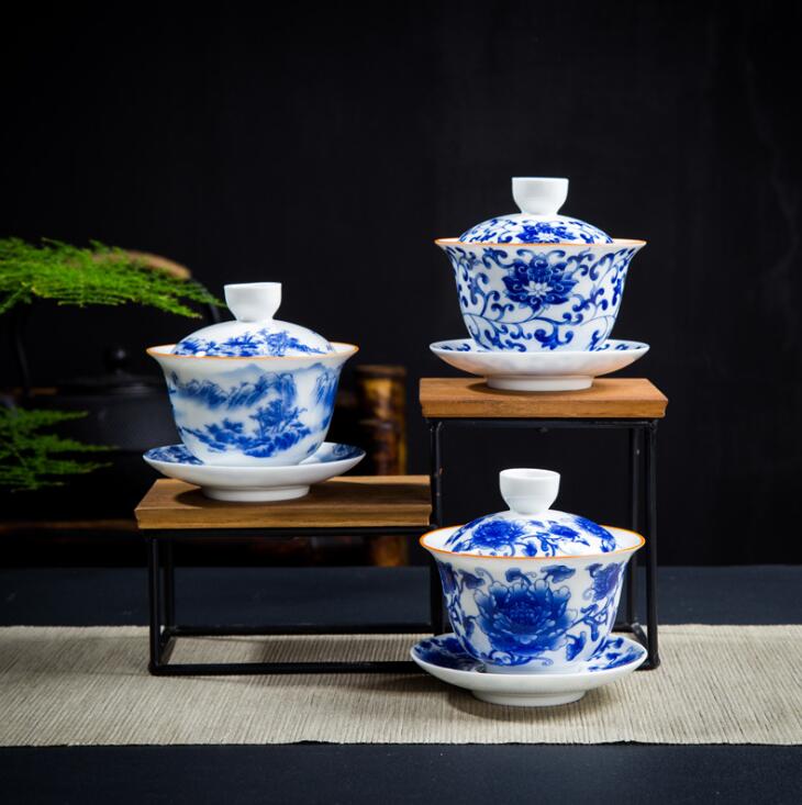 180ml kreativitet teservis gaiwan keramiska teserviser kung fu teceremoni skål teset tillbehör dekoration tillbehör hantverk