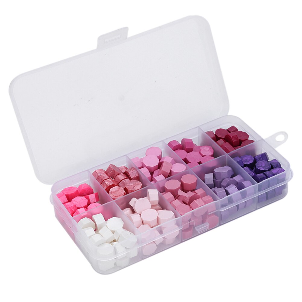 Ensemble de comprimés de cire à sceller, 200/400/700 pièces, avec tampon pour sceller une cuillère, décoration pour Scrapbooking, cachetage d'invitation de mariage: D 200Pcs bead