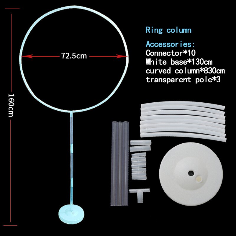 Balloon Ring Pillar Background Wedding Arch DIY Round Pillar Flower Frame Birthday Party Home Decoration