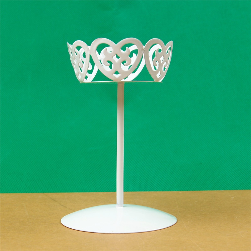 Wit Iron Metalen Cupcake Cake Stand Ijs Gebak Bakken Metalen Wiel Cupcake Stand Cake Display Verjaardag Party Decor