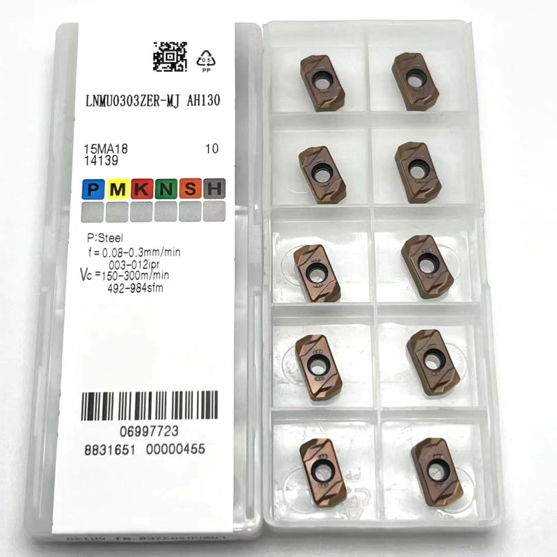 EXNR03 turning high-speed insert LNMU0303ZER MJ AH725 carbide double-sided rapid feed EXNR03R cutting tool insert LNMU 0303