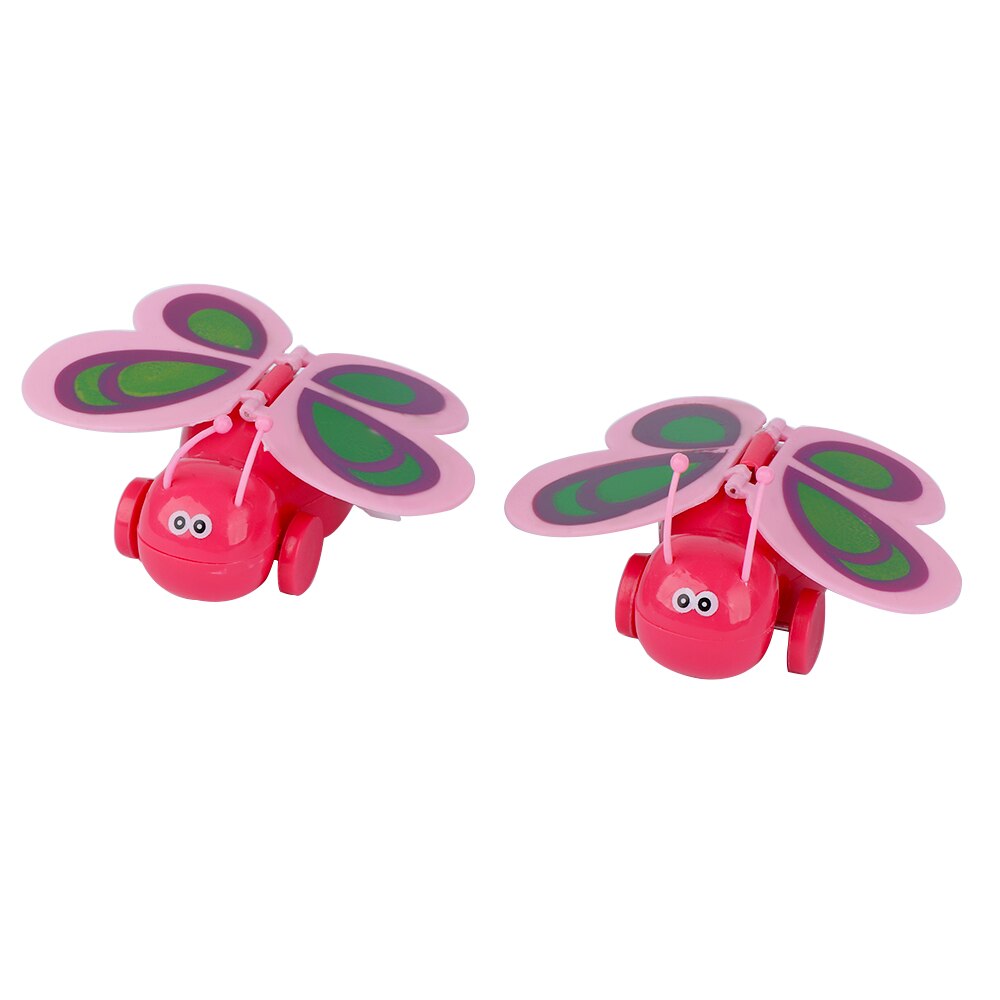 1 pieza Mini mariposa caminar juguetes divertido plástico forma de Animal alas viento-up juguete para niños color al azar