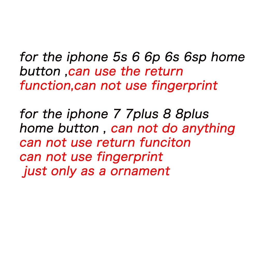 100% Super 1pcs Home Button with Flex Cable for iPhone 5 5C 5S 6 6Plus 6s plus 7 7Plus Home button Flex Assembly