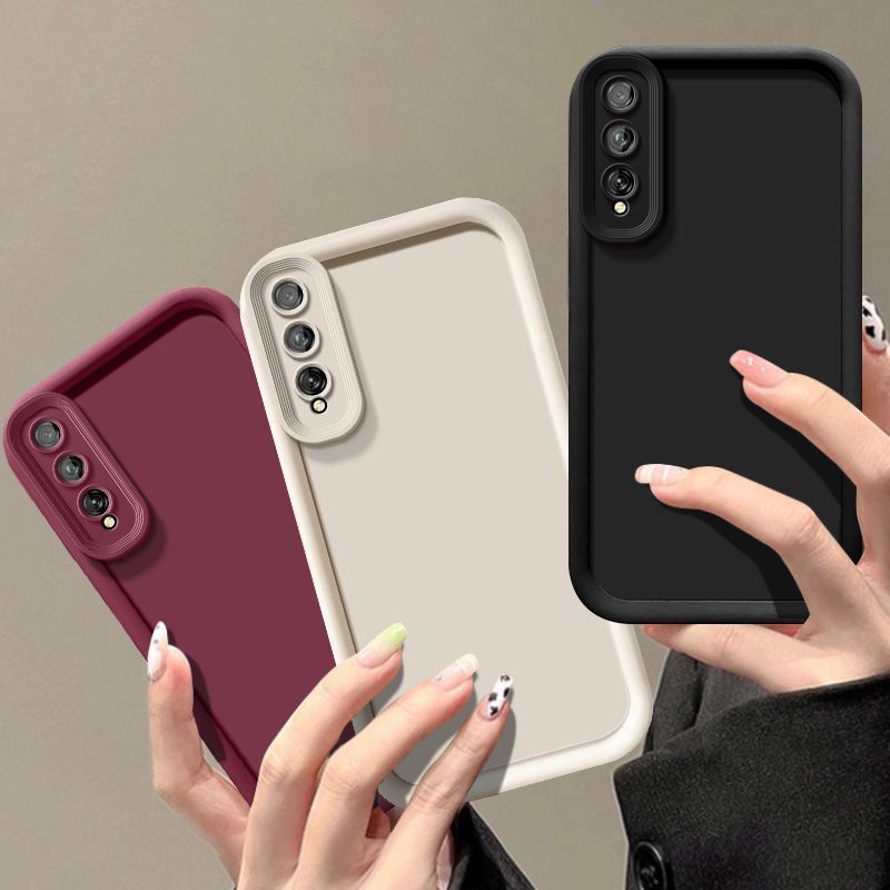 Hoesje voor huawei  y8p, huawei p smart s telefoonhoesje, complete set, matte, anti-aanbak, zachte beschermhoes