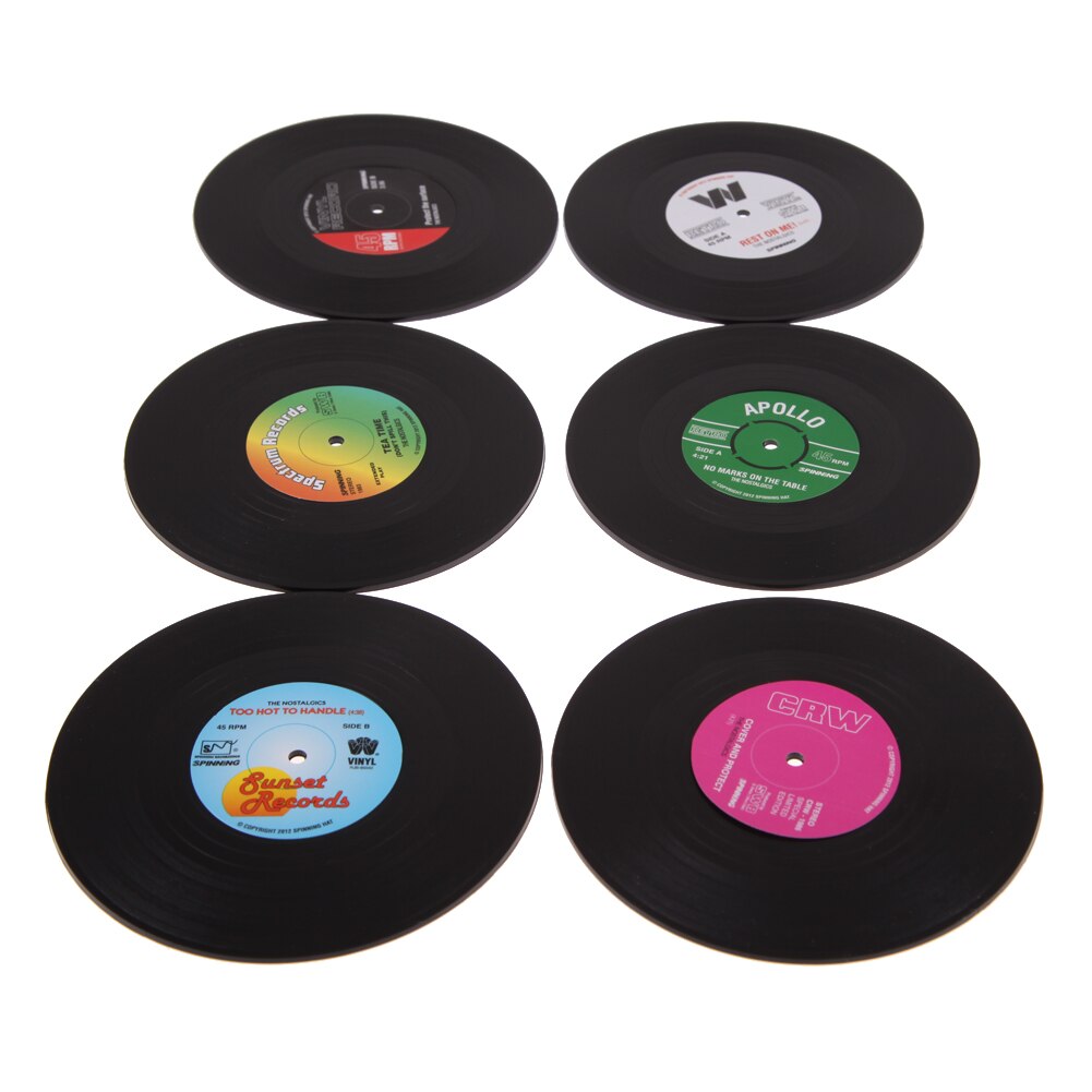 6 Stuks Placemat Onderzetter Set Tafel Mat Stand Onder Glas Onderzetters Milieu Plastic Vinyl Hittebestendig