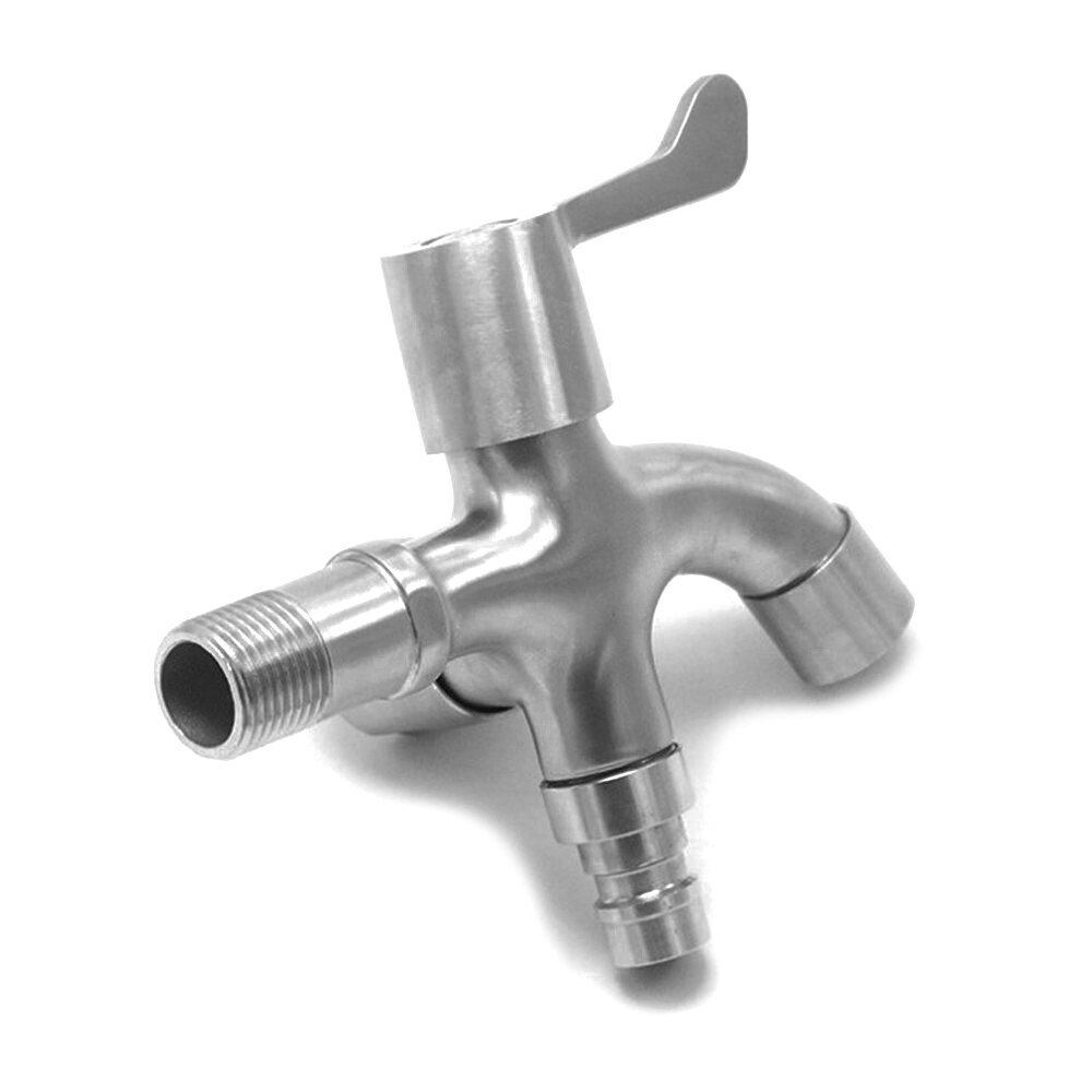 Dual holder dual hole Multifunctional washing machine faucet 304 stainless steel ceramic spool G1/2 wather faucet bibcock