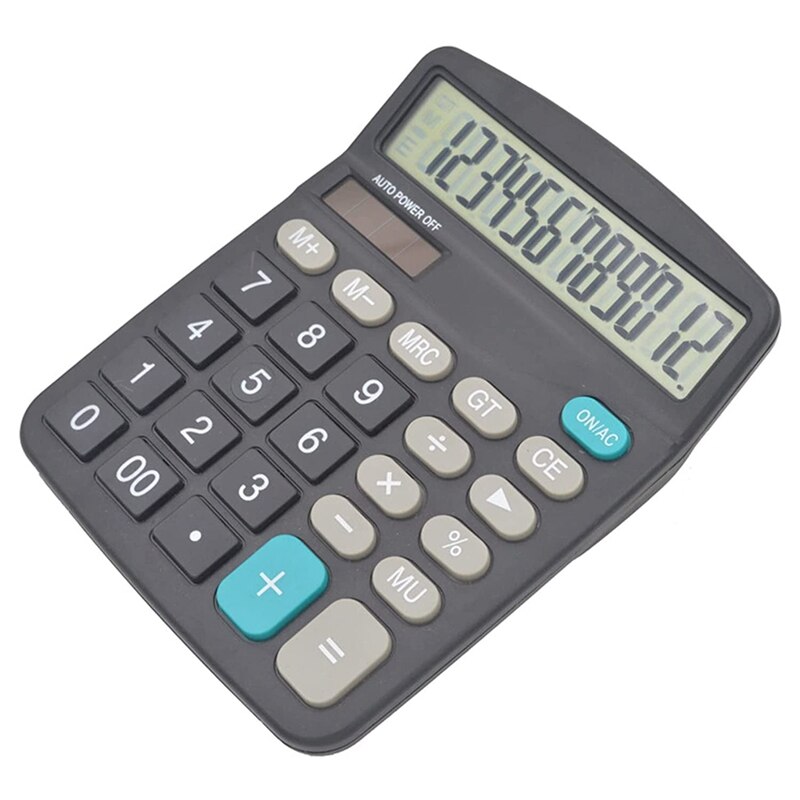 12 Digit Solar Scientific Calculator Office Computer Calculators Large Display Office Financial Calculators