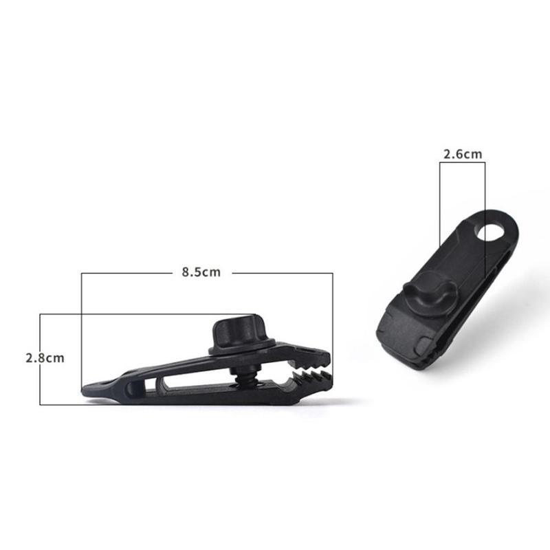 1PC Canopy Clip Awning Windproof Fixed Buckle Plastic Accessories Multi-function Wind Rope Nylon Black Clips