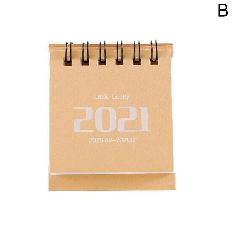 Desk Calendar Dual Daily Schedule Table Planner Standing Calendar Yearly Agenda Organizer Home Office Supplies: rice yellow