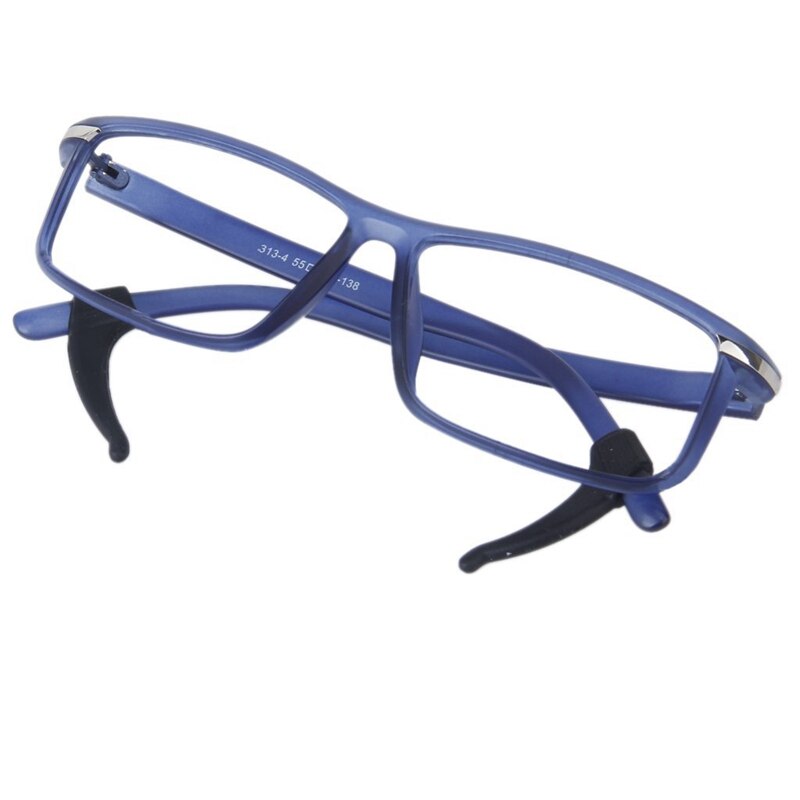 1 Paar Brillen/Zonnebrillen/Brillen Eyewear Oorhaak Lock Tip Houder --- Zwart