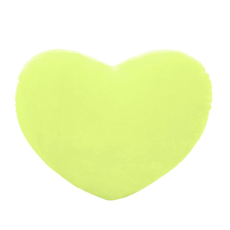 30cm hjerteform dekorativ kastepude pp bomuld blød dukke elsker: Grøn