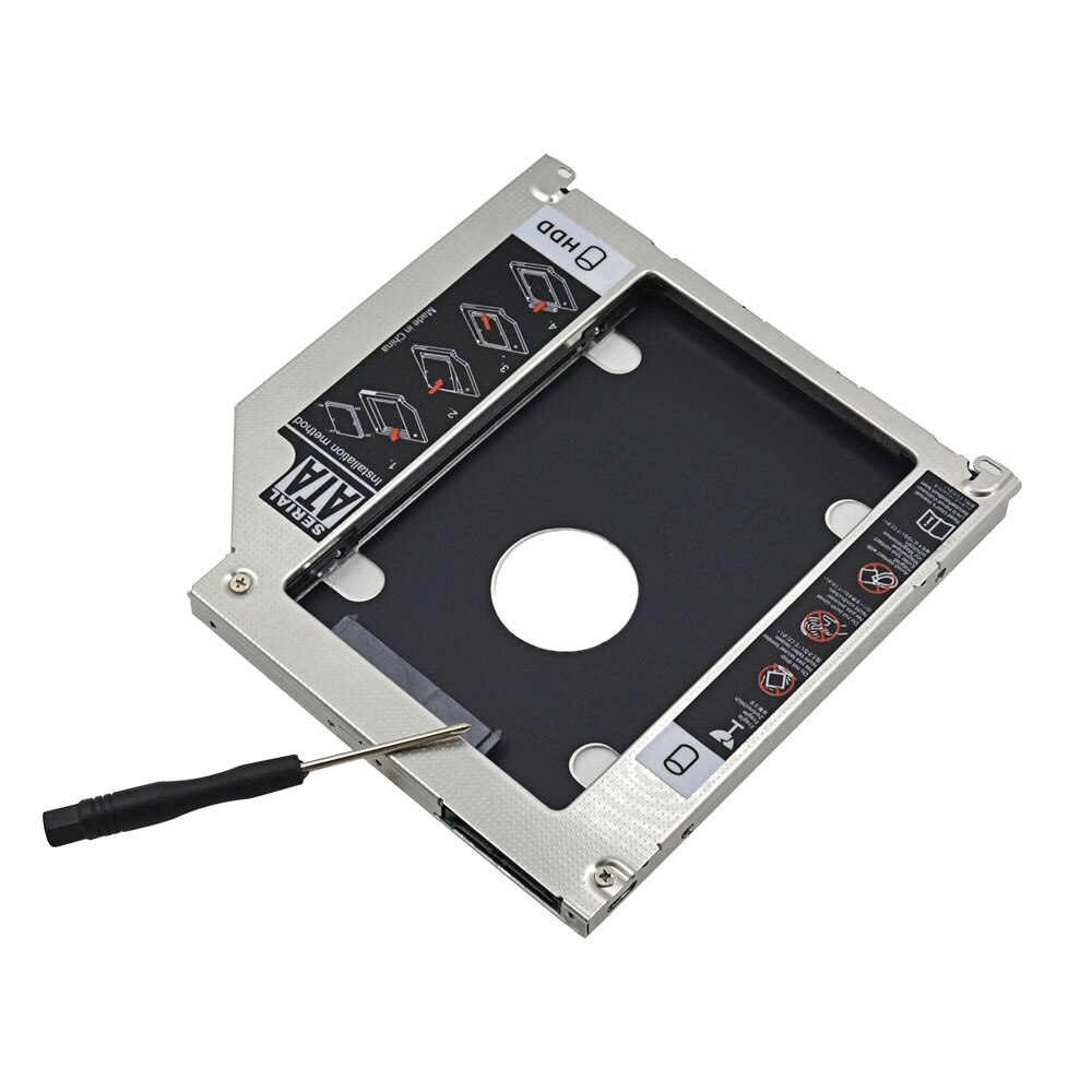 Voor Macbook Pro Unibody 13 "15" 17 "Superdrive Aluminium Universele SATA3.0 2nd Hdd Caddy 9.5Mm Ssd case Hdd Behuizing Optibay