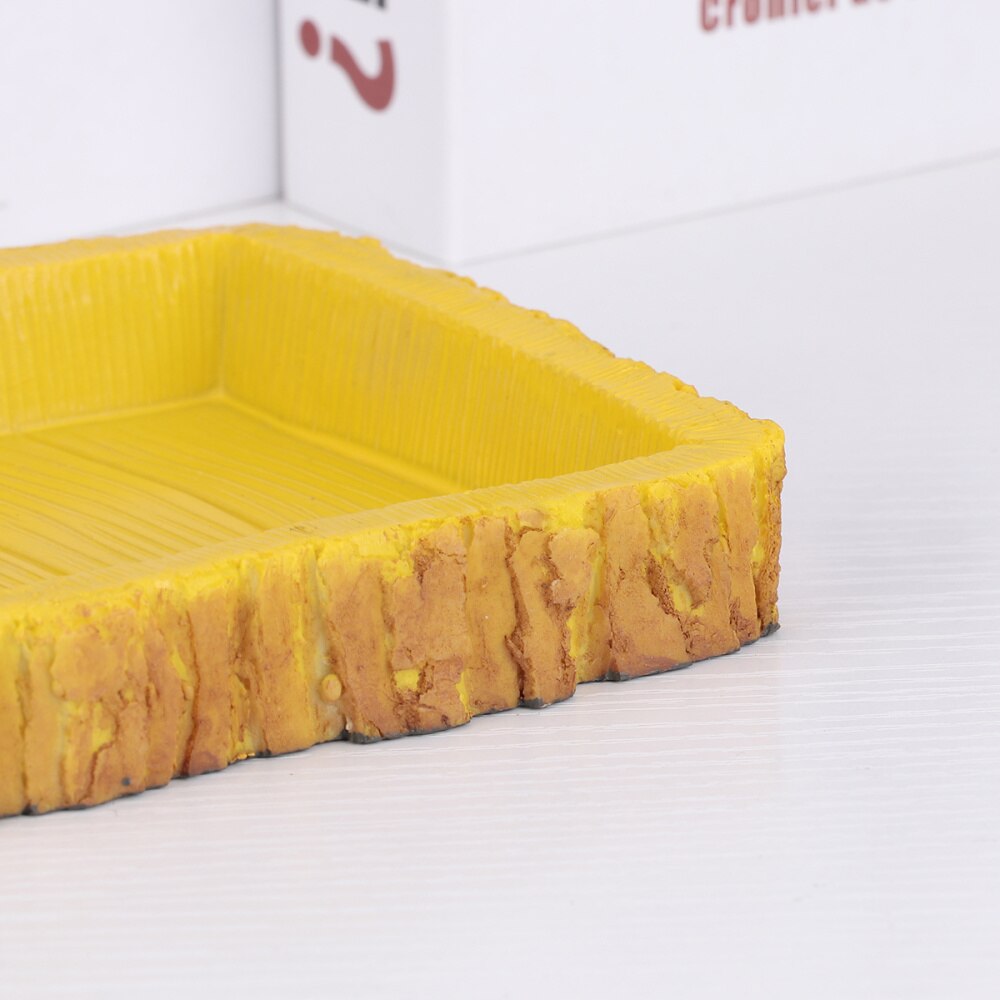 1PC Lizard Turtle Reptile Pet Food Bowl Water Tray Feeding Bowl Drinking Foods Feeder Container