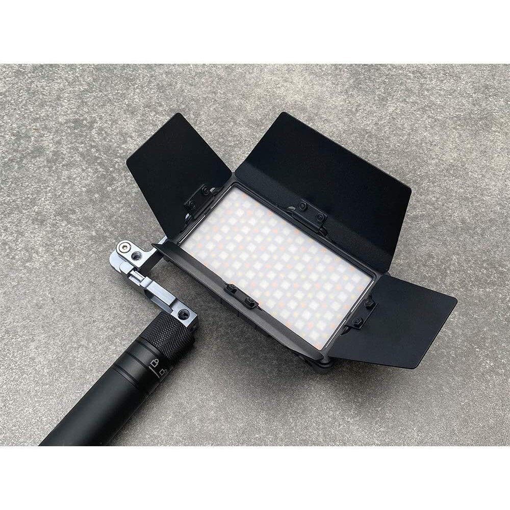 Boling P1 LED Füllen Licht Zubehör, Softbox Haube Scheune Tür Waben Licht Wirkung Zubehör vier-blatt haube