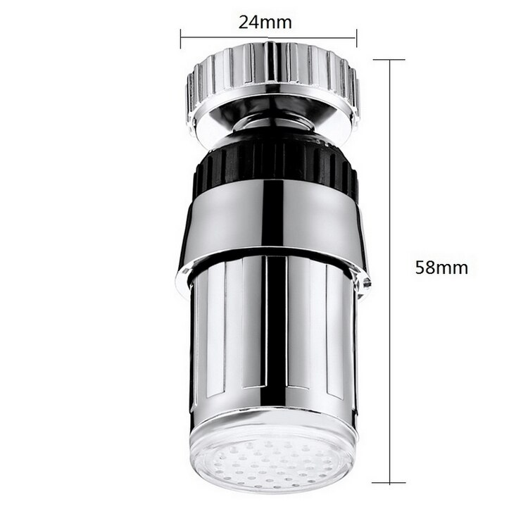 Küche Wasserhahn Einstellbar 360 Grad Rotation Tippen Kopf Küche Wasser Saving Düse Wasserhahn Filter Befestigung Auf Der Kran: C