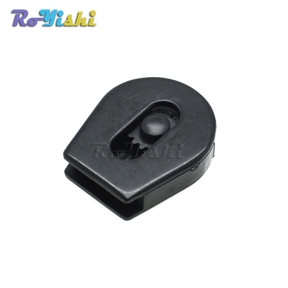 100pcs/pack 1/8"(2.8mm) Cord Lock Ends Stopper Drawstring Sliding Plastic Wheel Pull-Strings Works Well For Shoe Cloth Bag