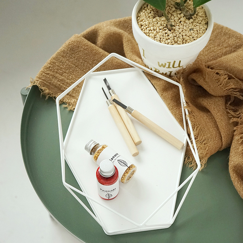 Plateau de forme géométrique macaron | Outils à gâteau de couleur pour le dessert, décoration de table basse, rangement de parfum/maquillage/bijoux