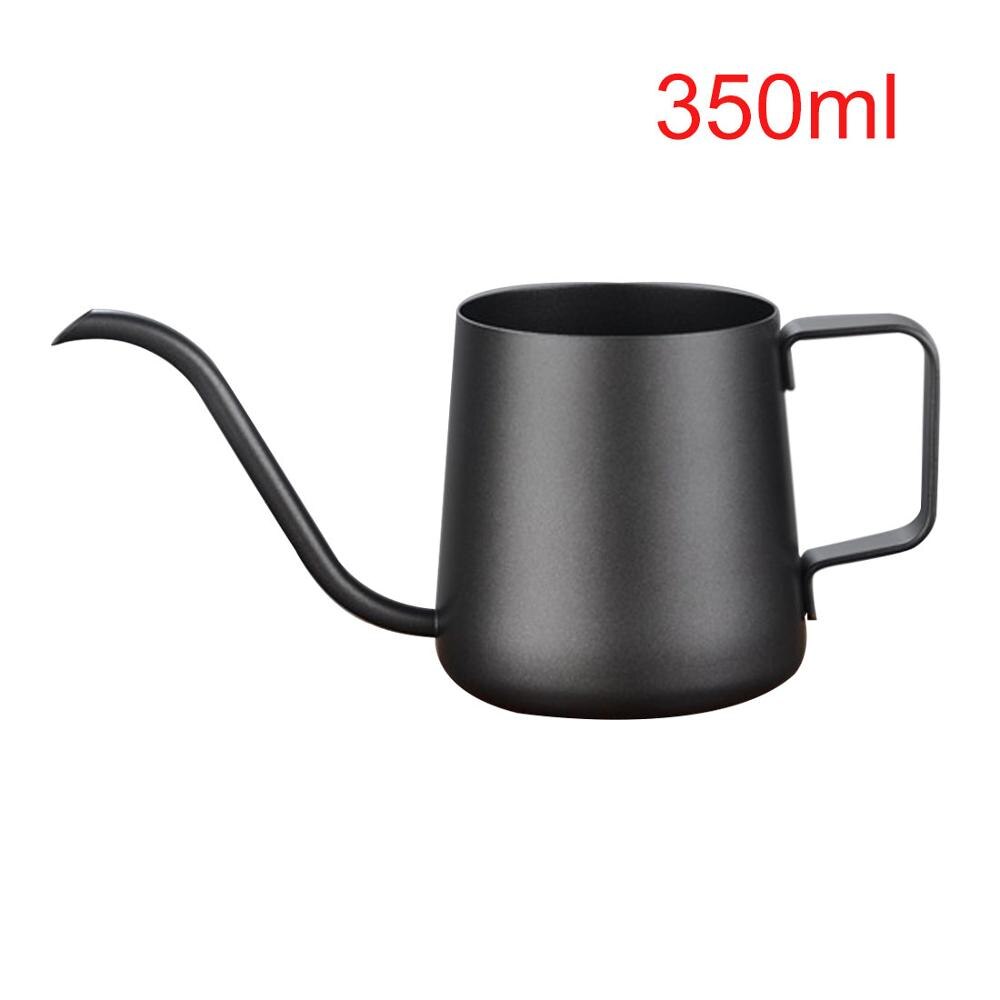 1 Pc 250/350 Ml Rvs Zwanenhals Vorm Handleiding Drip Koffie Pot Uitloop Lange Mond Waterkoker Theepot Koffie maker