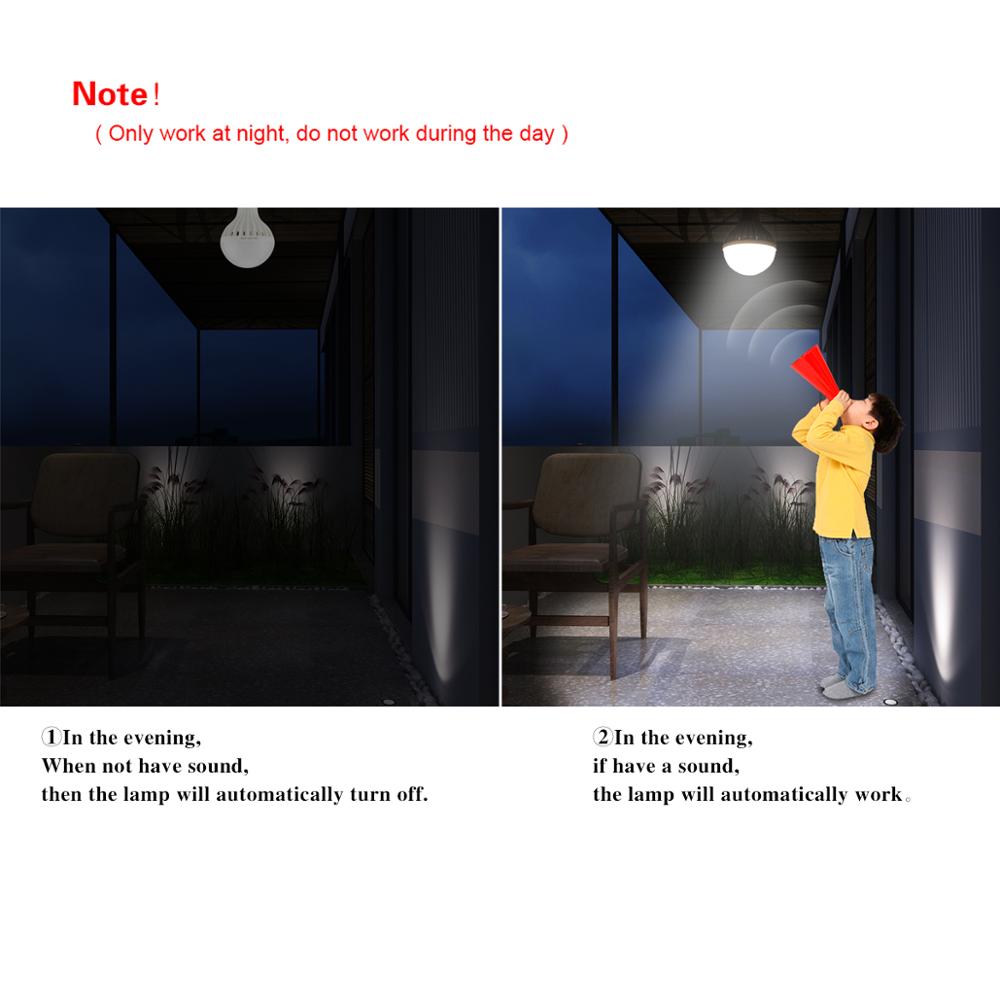 Lamp Met Motion Sensor Licht PIR LED Nachtlampje Beweging Detectie Sensor Lichten Thuis Sound + Light Sensor 220V lampen E27 Lamp