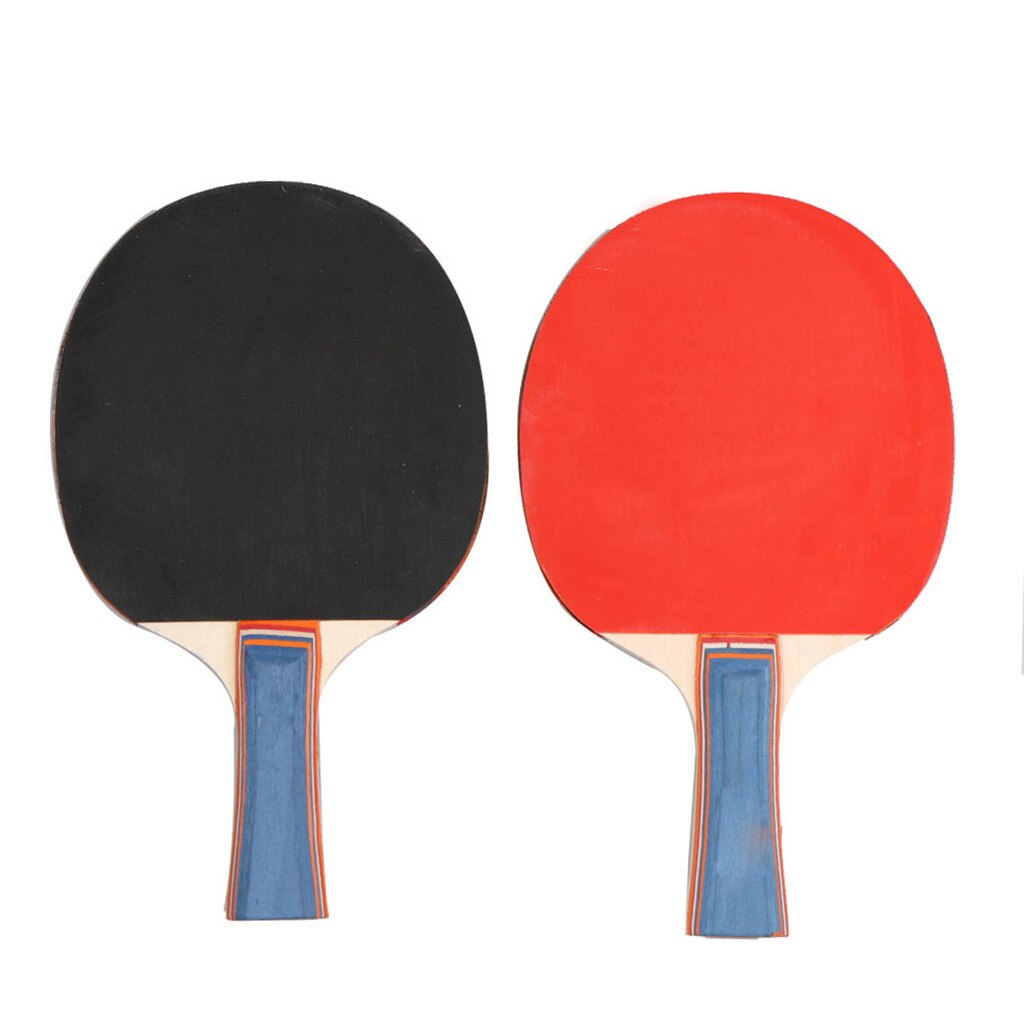 Indoor Beginner Table Tennis Racket 2PCS Paddle Bat 4Balls Set Lightweight Ping Pong Paddle Bat Training Equipment#g4