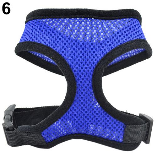 TINGHAO Hond Puppy Walking Kraag Zachte Ademende Veiligheid Band Verstelbare Huisdier Controle Honden Carriers Huisdier Producten: Dark Blue / L