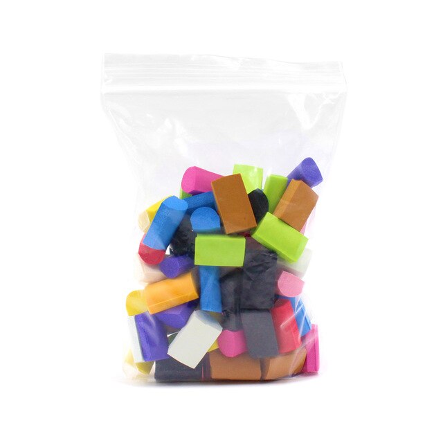 70pcs Sponge Chunks Filler Charms for Addition for Slime Supplies Lizun Accessories Slime Bead Decoration Foam Clay Mud: Mix Color