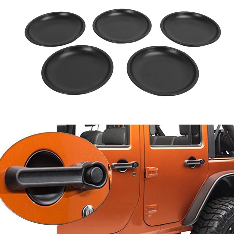 Deurgreep Recess Guard Kom Voor Jeep Wrangler 2007 Jk 4 Deur Auto Buiten Deurklink Uitsparing Guard cover Trim