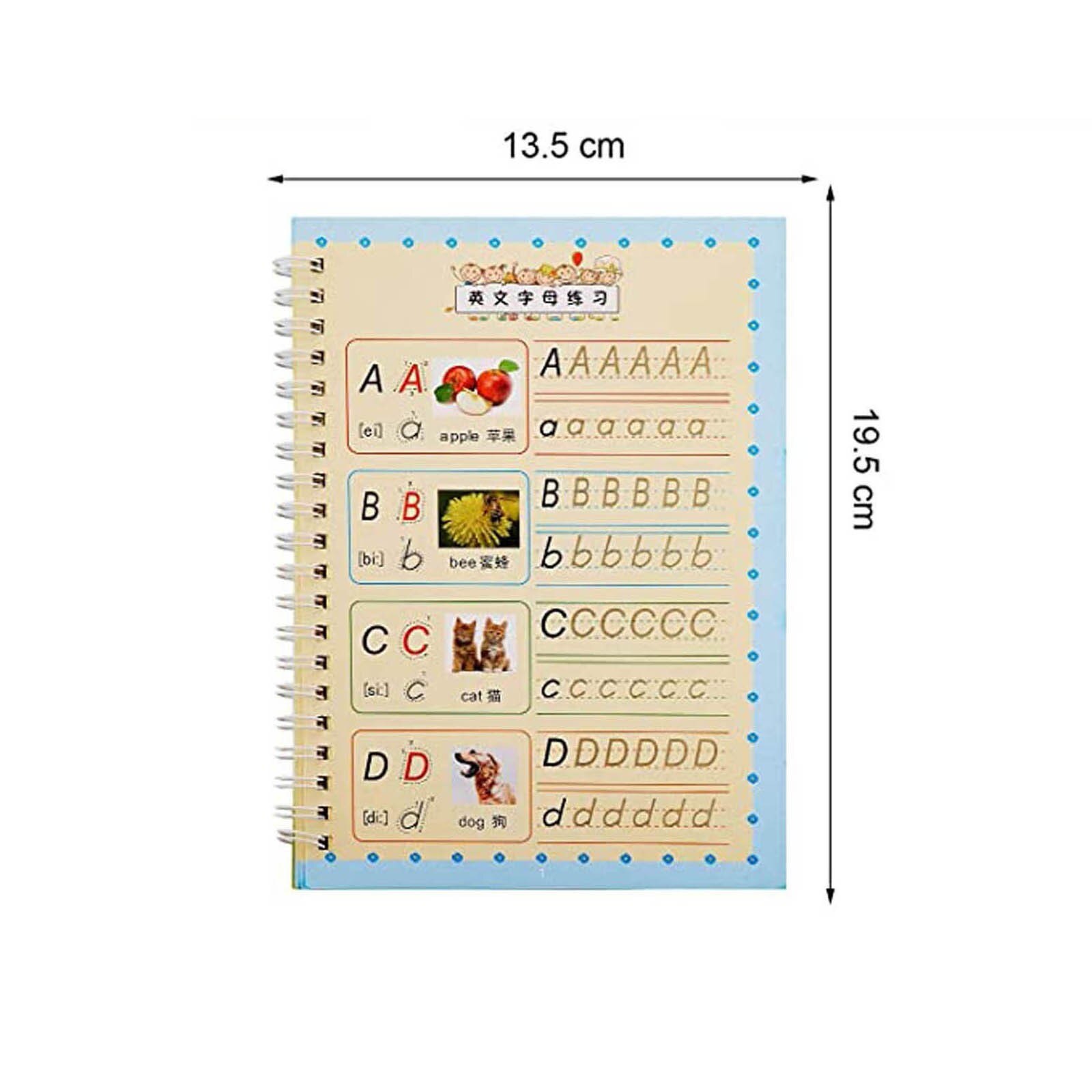 Reusable Magic Writing Paste Children's Kindergarten Groove Textbook Writing Board eusable handwriting post set Art Supplies