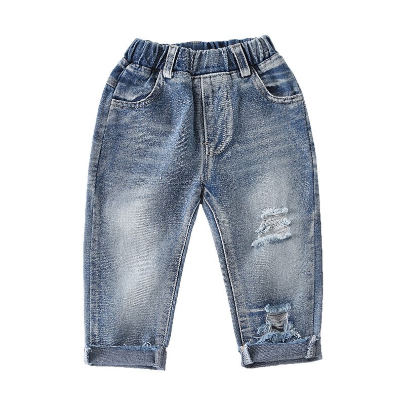 Kinder Jungen Röhrenjeans Designer Denim Dehnbar Hose Passform New Alter 5-13 Yr