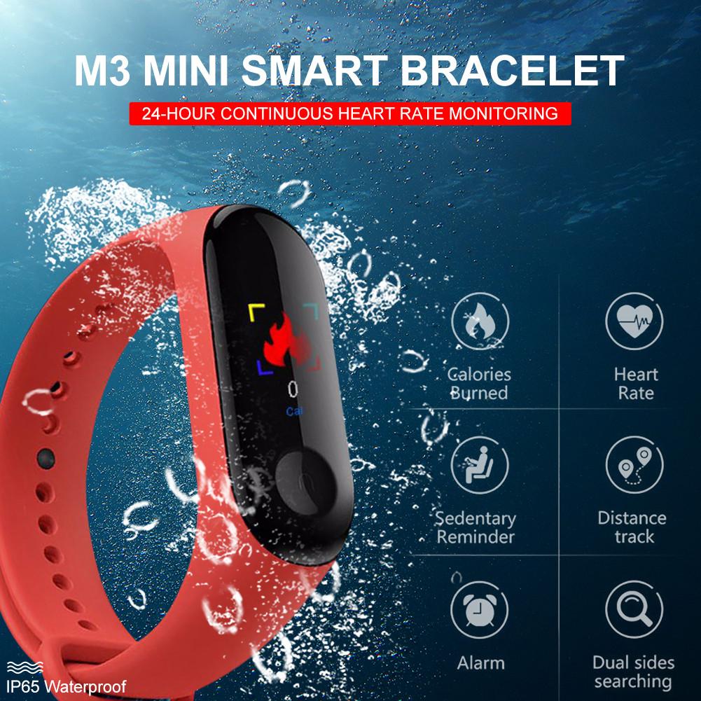 M3- kleurenscherm bluetooth sport smart polsband bloeddrukmeter hartslagmeter fitnessband tracker stappenteller band smartband