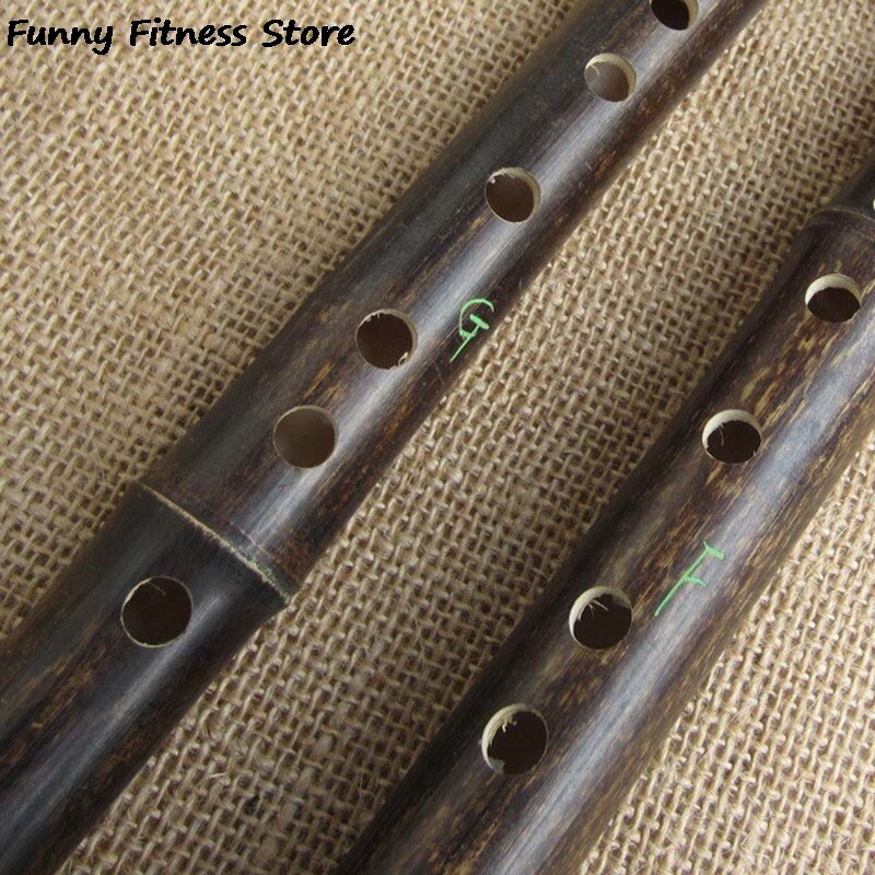 Wooden 6 Holes Bamboo Flute Musical Instrument Flute Vertical Flute Clarinet Student Beginner Traditional Flauta