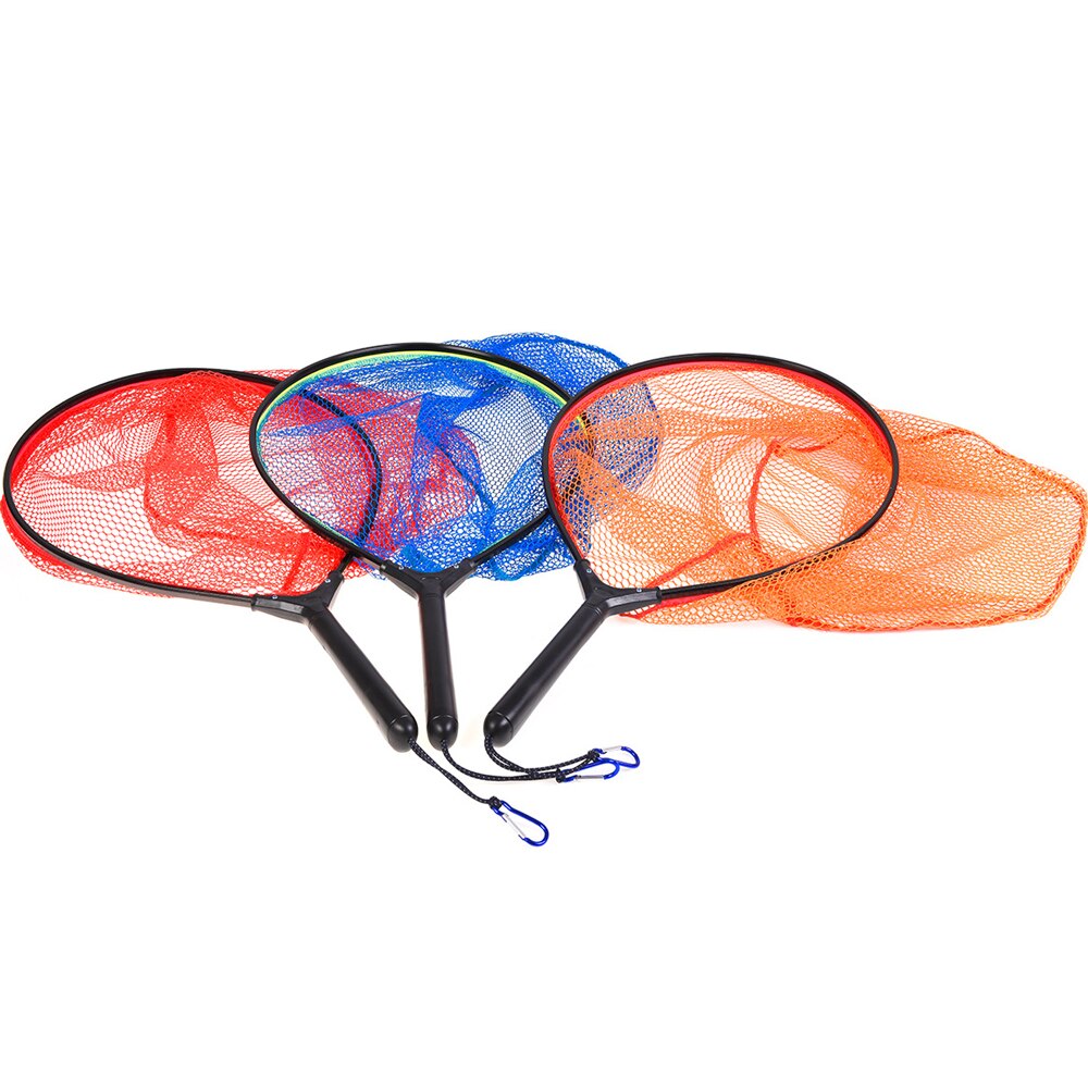 Lightweight Fish Landing Net Fly Fishing Fish Saver Knotless Nylon Mesh Trout Hand Net