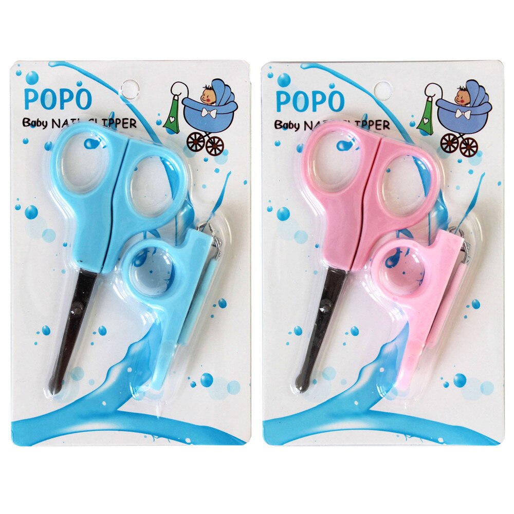 Tesouras do prego do bebê tesoura bebê 2 conjuntos de segurança cortador de unhas prego clippers c-1