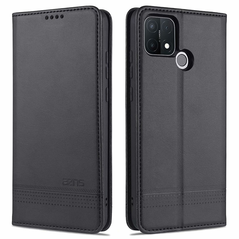 Magnetische fallen für OPPO A15 Brieftasche Abdeckung Tasche mit Tasche