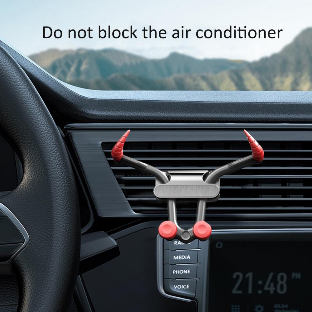 Car Phone Holder Durable No Magnetic Red Ox Year Mobile Phone Bracket for Car Air Outlet