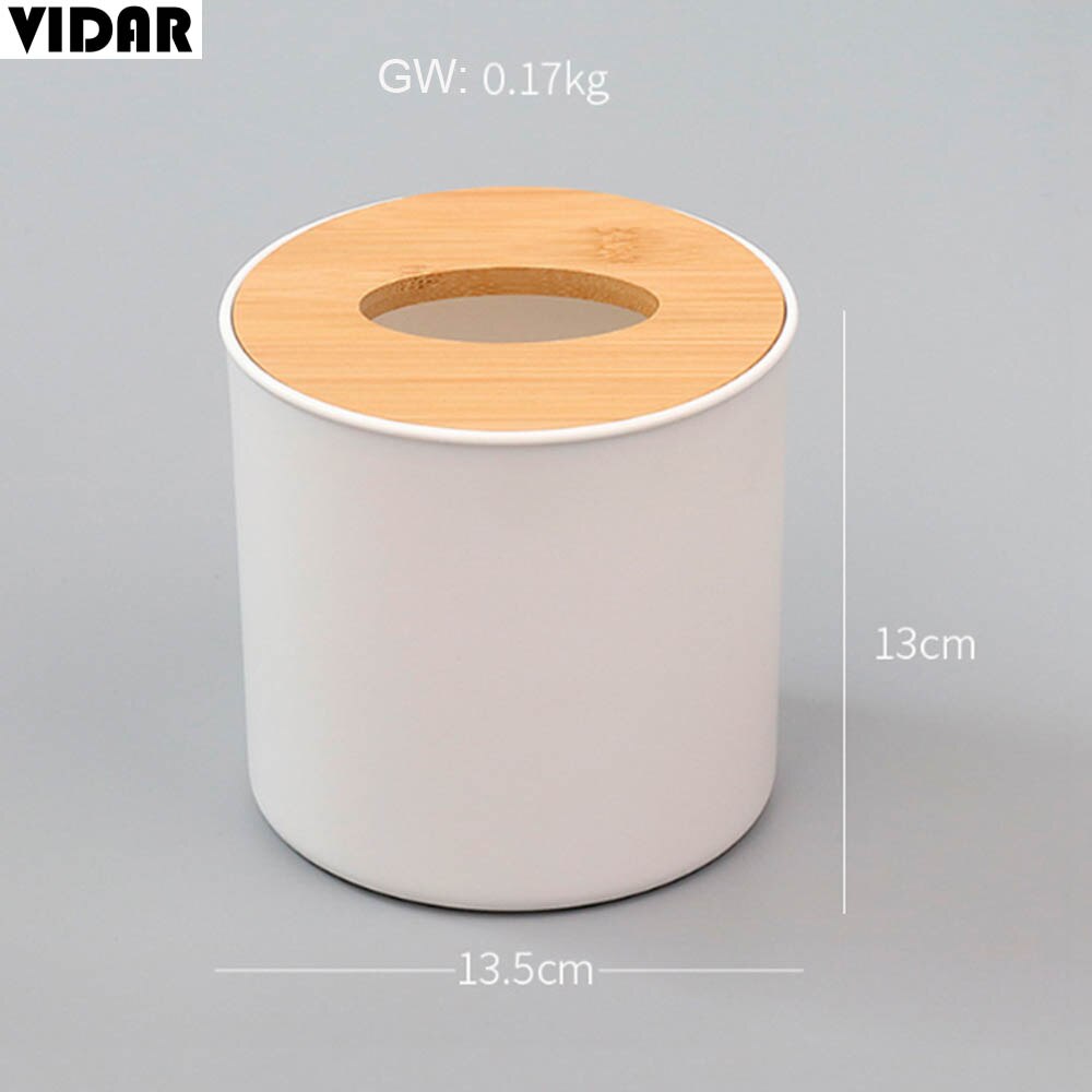 VIDAR Tissue Box Wooden Cover Paper Toilet Box Tissue Roll Paper Wooden Desktop Table Tissue Box Home Bathroom Decoration Tools: D