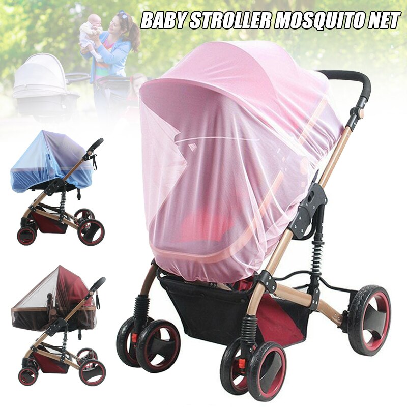 Zomer Kinderwagen Klamboe Wandelwagen Mosquito Insect Baby Shield Netto Veilig Zuigelingen Bescherming Mesh Wandelwagen Accessoires