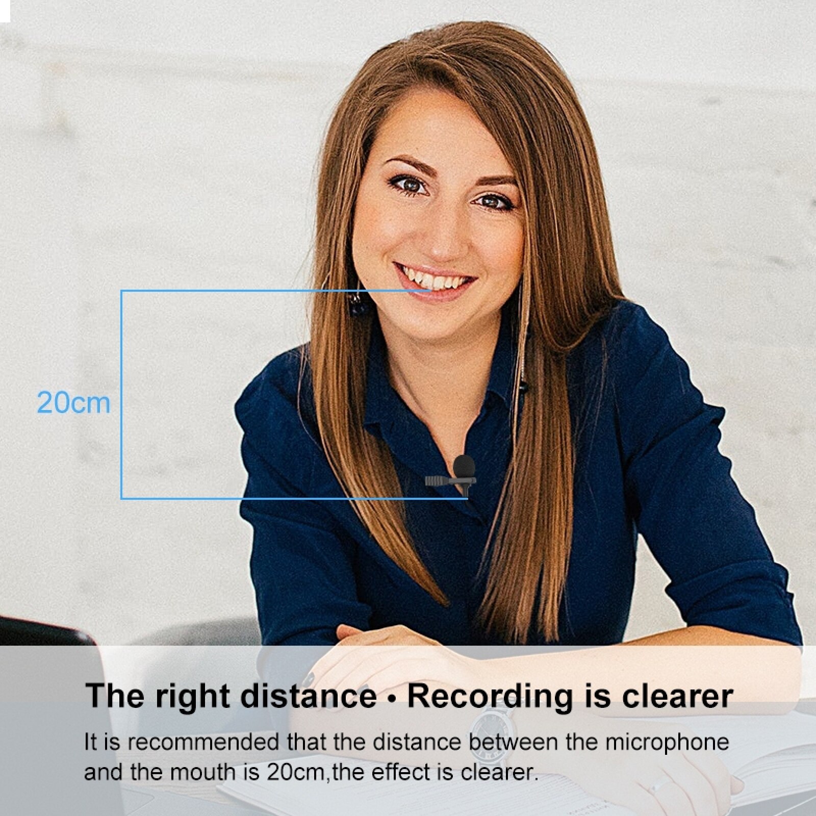 PULUZ USB Clip-on Wired Lapel Mic Recording Microphone Lavalier Silent Condenser Microphone