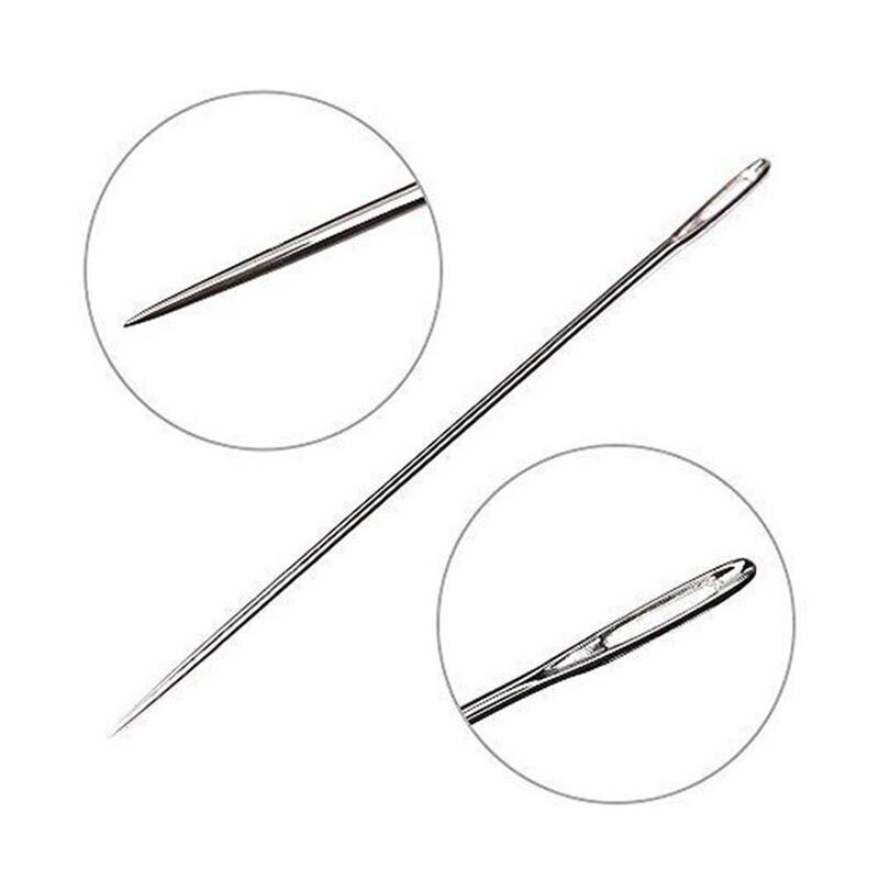 Leather Sewing Needles Stitching Needle Set Thread Thimbles Hand Sewing Tool knitting crochet needles