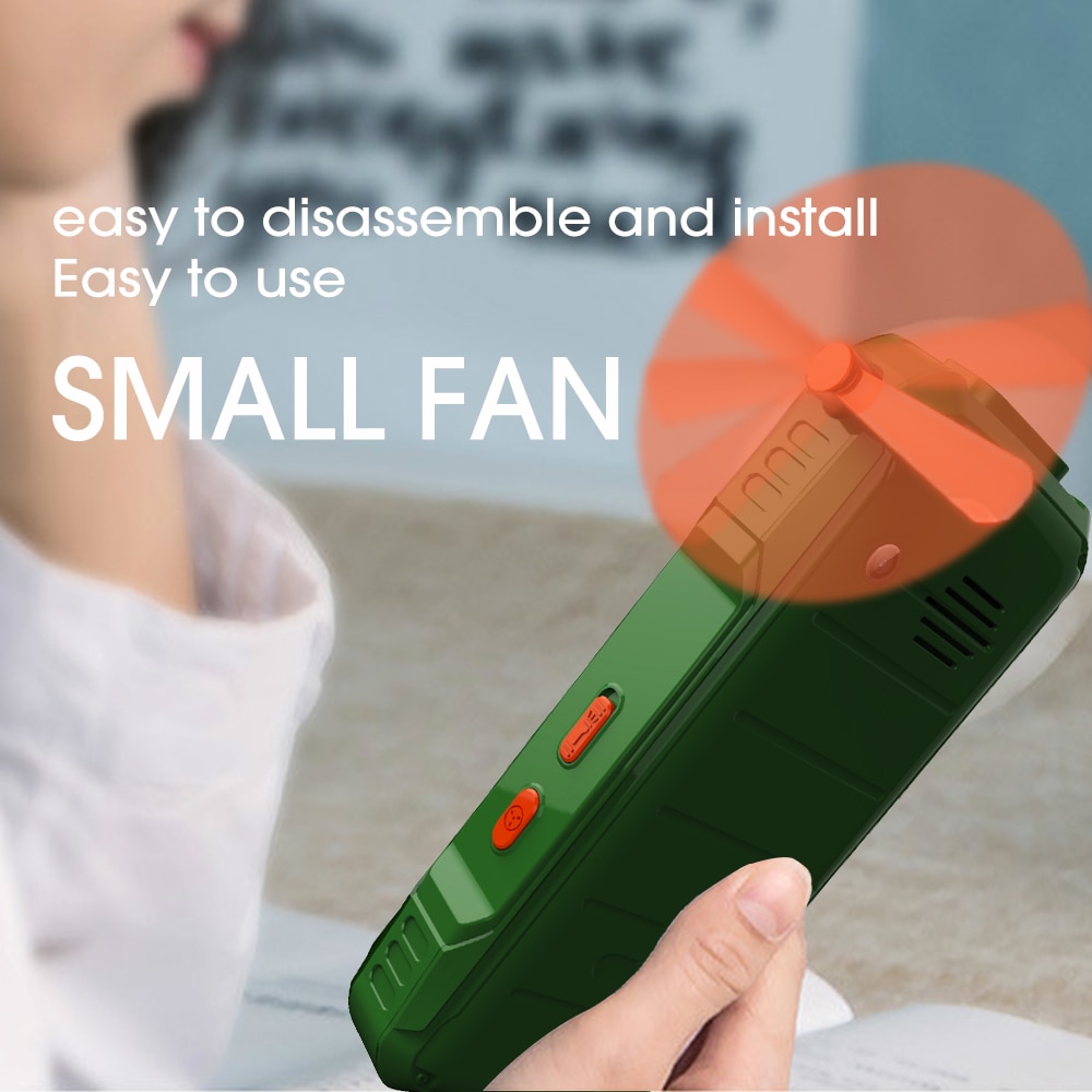 SERVO H9 2,8 "Telefon tisch lampe Fan Bluetooth Taschenlampe GPRS FM Radio 4000mAh Energie Bank geschwindigkeit zifferblatt praktisch Dual Sim MP3/4