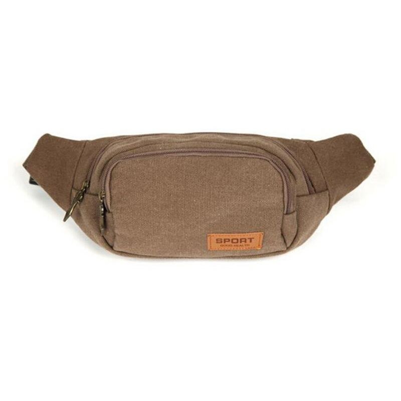 Vogue Star -Selling Multifunctionele Casual Canvas Taille Pack Organizer Tas Voor Mannen Taille Zakken LA106