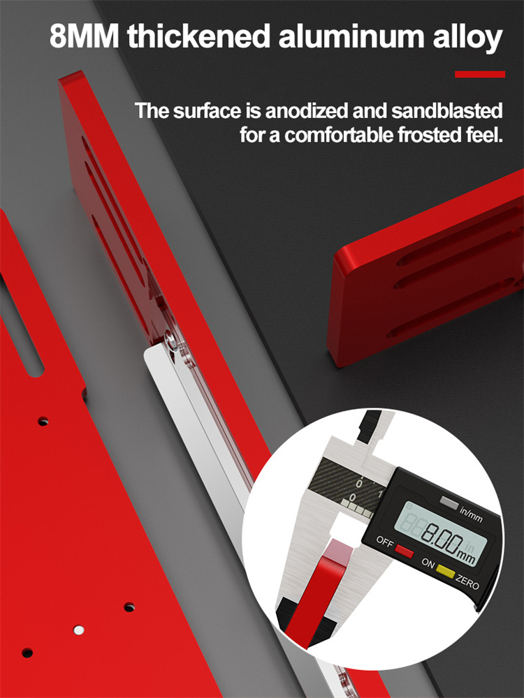 Adjustable Saw Bottom Base Guide Plate Woodworking Tool Aluminum Alloy Linear Motion Guide Rail For Circular Saw Cutting Machine