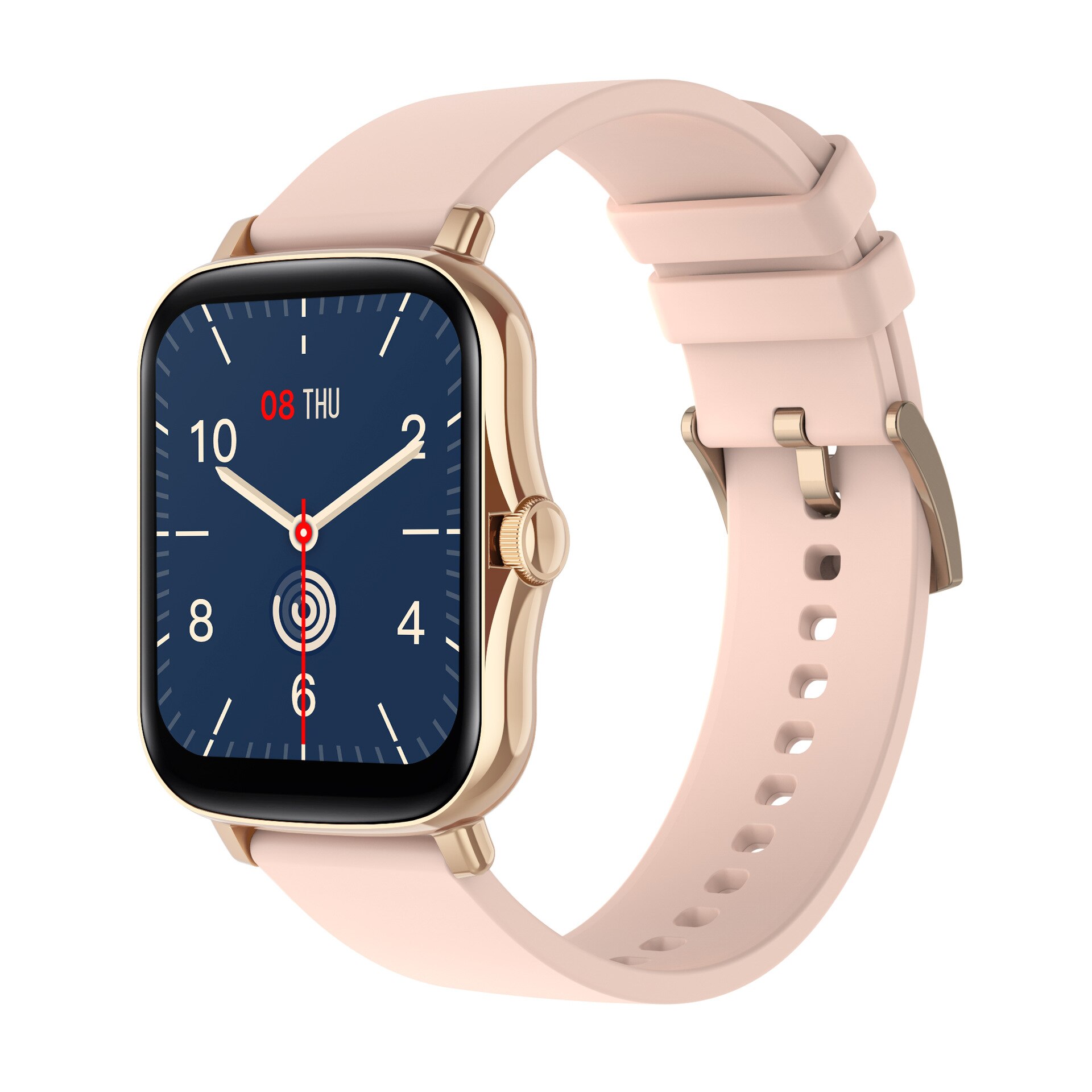 Clever Uhr Männer Drehen Geschmack IP67 Smartwatch 1,7 Zoll HD Bildschirm Sport Frauen Smartwatch 24H Herz Bewertung Für Android IOS Xiaomi: Gold