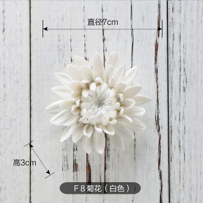 Handmade Three Dimensional Ceramic Flower Wall Decoration Plate Garden Home Decoration: 08