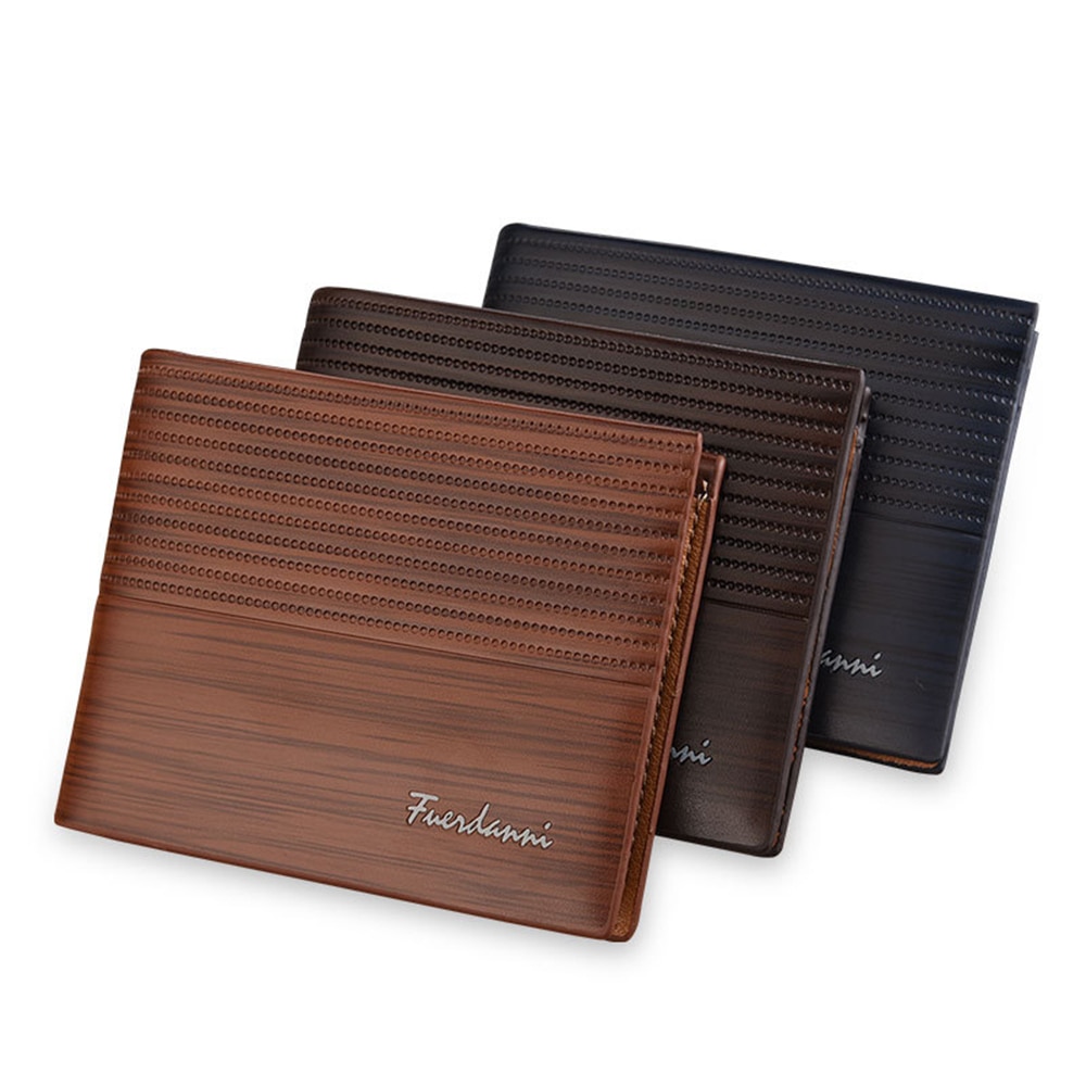 Oak heren korte portemonnee horizontaal reliëf burst multi-card portemonnee kaarthouder merk luxe creditcard portemonnee portemonnee