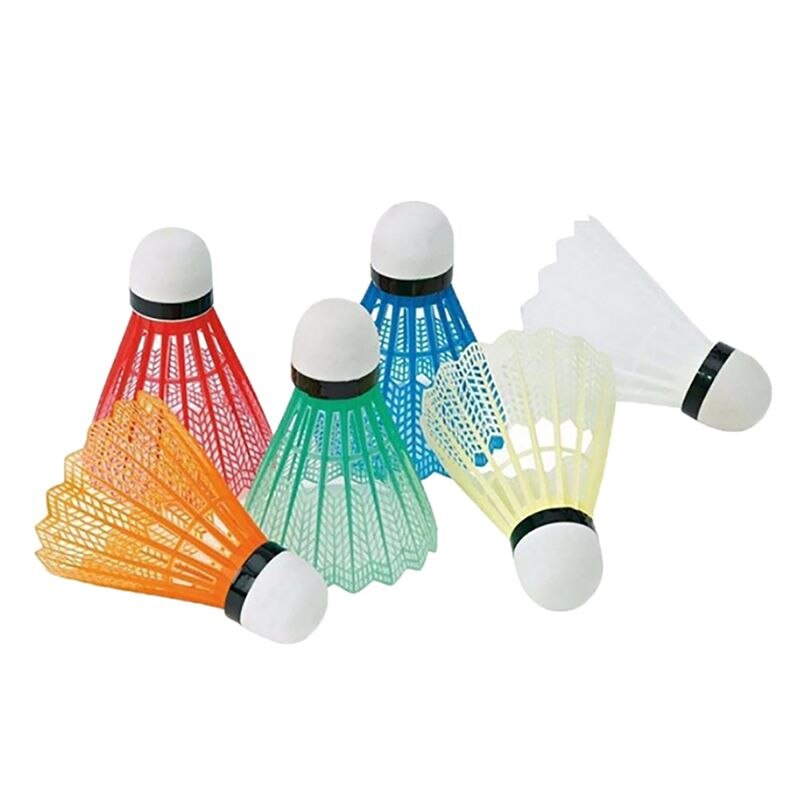 12 stks/set Kleurrijke badminton Draagbare duurzaam Plastic Training Badminton Bal Outdoor Sport Activiteiten Levert